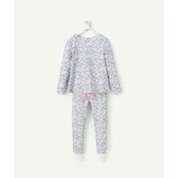 pyjama fille en coton bio imprimé fleuri - 5 a