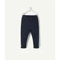 pantalon chino bébé garçon bleu marine en maille - 12 m