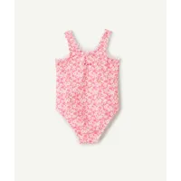 maillot de bain 1 pièce bébé fille en fibres recyclées avec imprimé fleuri - 24 m