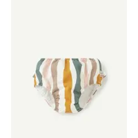 maillot de bain couche réutilisable bébé fille avec rayures colorées - 25-36m