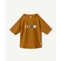 t-shirt manches courtes bébé garçon anti-uv orange motif lunes - 13-18m