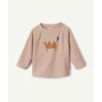 t-shirt manches longues bébé fille anti-uv rose avec motif chameau - 19-24m