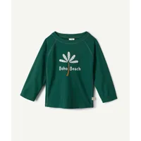 t-shirt manches longues bébé garçon anti-uv vert motif palmier - 13-18m