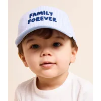 casquette bébé garçon rayé bleu et blanc - 3-6 m
