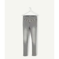 pantalon tregging fille gris en coton biologique - 14 a