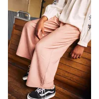 pantalon large fille en maille pailleté rosé - 8 a