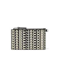 marc jacobs- the monogram leather top zip wristlet wallet