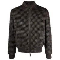 emporio armani- quilted leather jacket