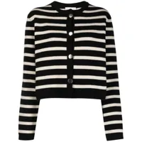 semicouture- jeannine striped wool blend cardigan