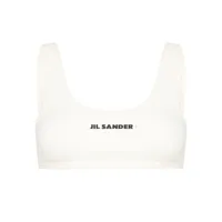 jil sander- logo print bikini top