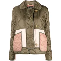 fay- quilted mini 3-hook caban jacket