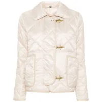 fay- quilted mini 3-hook caban jacket