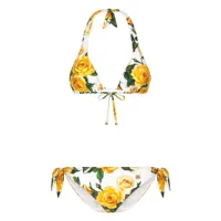 dolce & gabbana- flower print bikini set