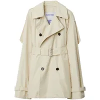 burberry- silk short trench coat