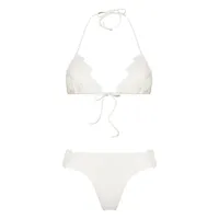 ermanno scervino- lace detail triangle bikini set