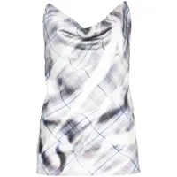 y/project- invisible strap printed slip top
