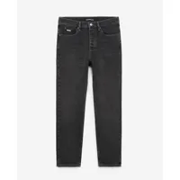 jean noir brut droit coton stretch