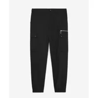 pantalon cargo nylon noir détail zippé