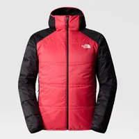 the north face veste quest à isolation synthétique pour homme clay red-tnf black taille l