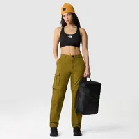 the north face pantalon cargo convertible droit ample nse pour femme fir green taille 38