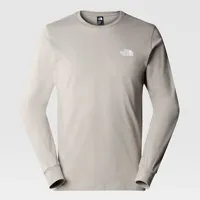 the north face t-shirt à manches longues easy pour homme gravel grey taille m