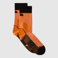 the north face chaussettes mi-mollets trail run vivid flame-tnf black taille s