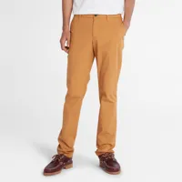 timberland pantalon chino extensible léger sargent lake pour homme en orange jaune, taille 35 x 34