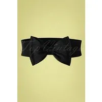bella bow belt en noir