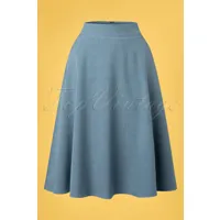 my summer staple swing skirt années 50 en bleu