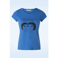 t-shirt sisterhood en bleu puissant