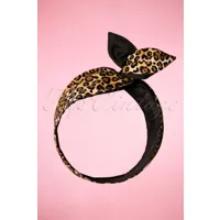 leopard spots in my hair scarf années 1950