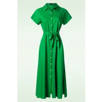 robe longue gracie en vert