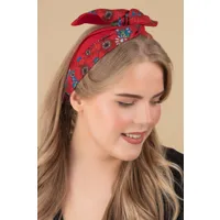 foulard pour les cheveux poppies en rouge