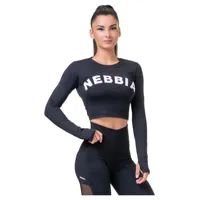nebbia thumbhole sporty 585 long sleeve t-shirt noir s femme