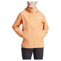 adidas multi 2.5l rain dry jacket orange l femme
