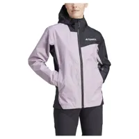 adidas multi 2.5l rain dry jacket violet l femme