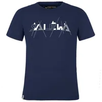 salewa graphic dry short sleeve t-shirt bleu 6-7 years