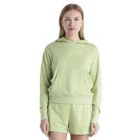 icebreaker crush ii merino hoodie vert s femme