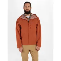 marmot superalloy bio full zip rain jacket orange m homme