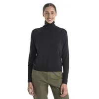 icebreaker merinofine™ luxe high neck sweater noir s femme