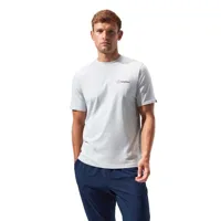 berghaus organic colour logo short sleeve t-shirt blanc m homme