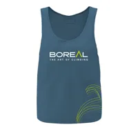 boreal organic sleeveless t-shirt bleu l femme