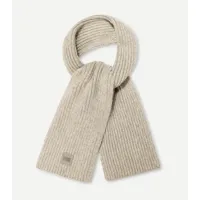 ugg w chunky rib knit scarf in light grey, taille o/s, autre