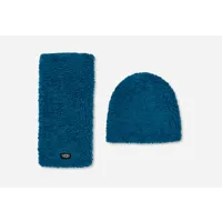 ugg ensemble bonnet et écharpe en sherpa pour grand enfant in blue sapphire, taille 2/4 yrs, autre