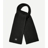 ugg w chunky rib knit scarf in black, taille o/s, autre