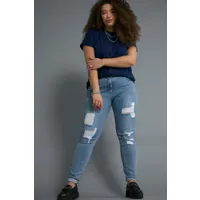 grandes tailles jeans skinny, femmes, bleu, taille: 46, coton, studio untold
