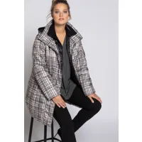 grandes tailles veste d'hiver, femmes, noir, taille: 48/50, polyester/nylon, ulla popken