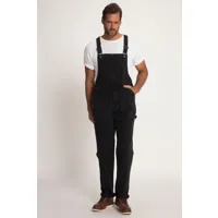grandes tailles salopette en jean, hommes, noir, taille: 7xl, coton, jp1880