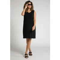 grandes tailles robe trapèze en coton bio, femmes, noir, taille: 60/62, coton, ulla popken
