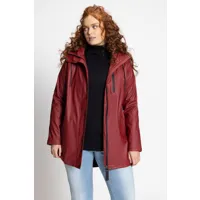 grandes tailles veste de pluie hyprar, femmes, rouge, taille: 44/46, fibres synthétiques/polyester/coton, ulla popken